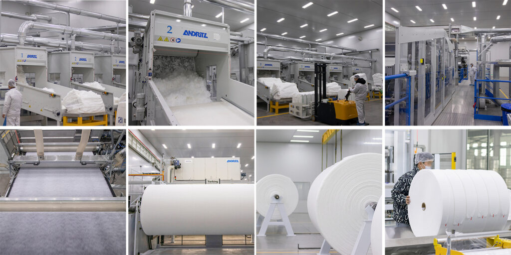 Spunlace Nonwoven Production Process